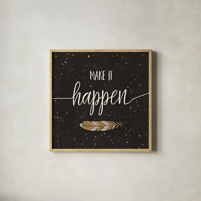 Follow your Dreams II by Veronique Charron. Shown in a natural wood glass frame for a timeless modern aesthetic. Available as an archival giclee rolled canvas, fine art paper, or poster print. SKU 29875a.