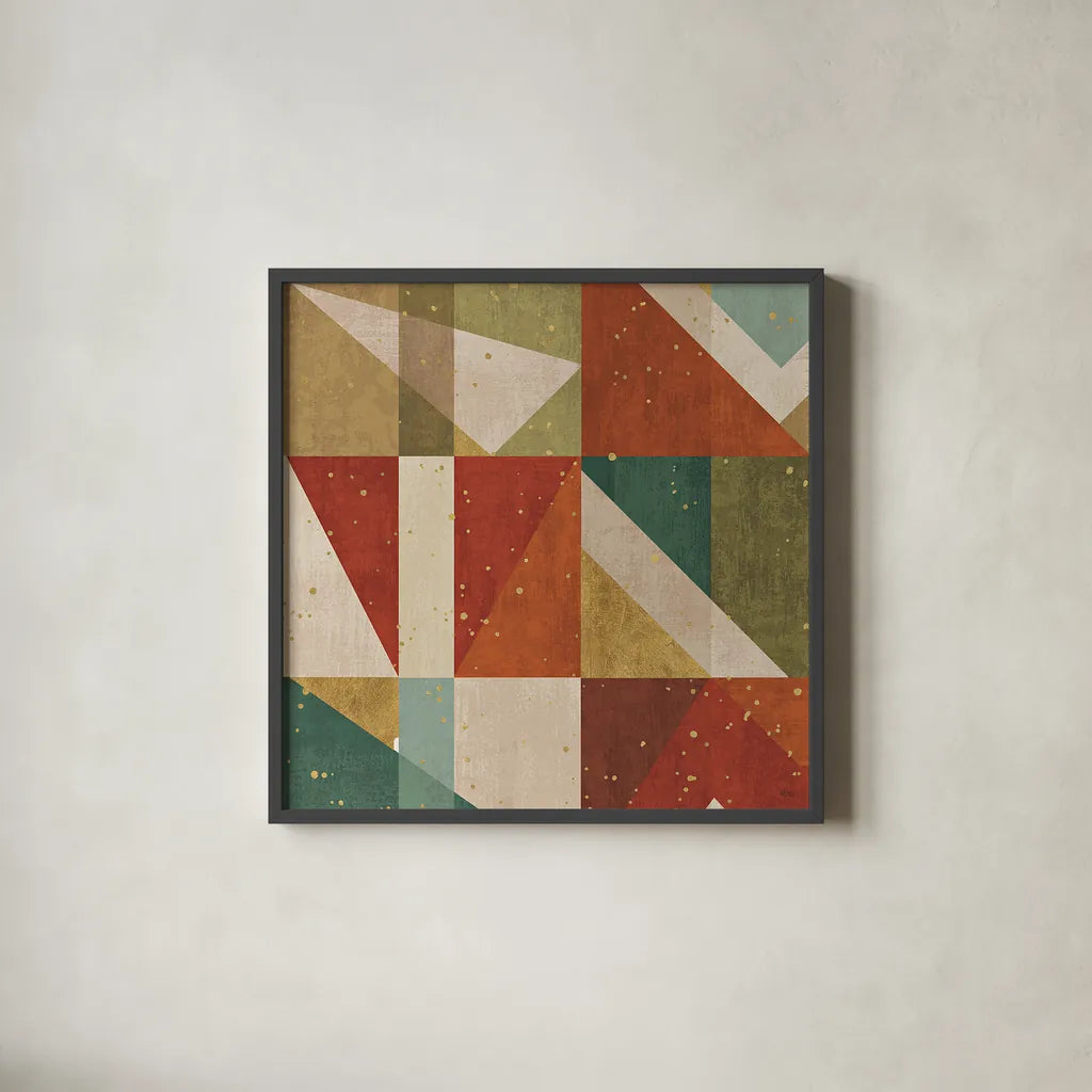 Framework V Spice by Veronique Charron. Shown in a sleek black glass frame for a contemporary gallery look. Available as an archival giclee rolled canvas, fine art paper, or poster print. SKU 28821a.