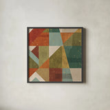 Framework VI Spice by Veronique Charron. Shown in a sleek black glass frame for a contemporary gallery look. Available as an archival giclee rolled canvas, fine art paper, or poster print. SKU 28822a.