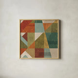 Framework VI Spice by Veronique Charron. Shown in a natural wood glass frame for a timeless modern aesthetic. Available as an archival giclee rolled canvas, fine art paper, or poster print. SKU 28822a.