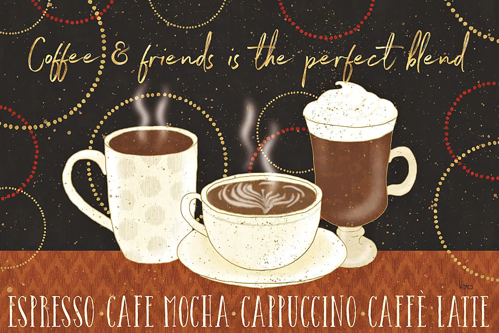 Fresh Coffee I by Veronique Charron. SKU 35224i. Archival Giclee Fine art print for wall decor.