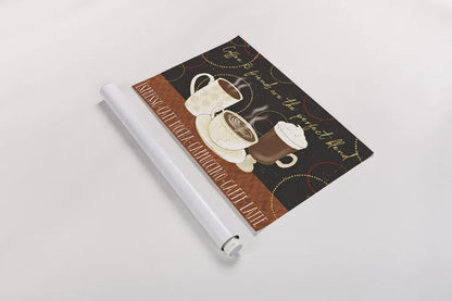 Fresh Coffee I v2 by Veronique Charron. shown as a rolled paper print. Available as archival giclee rolled canvas, fine art paper, or poster print. SKU 37206i.