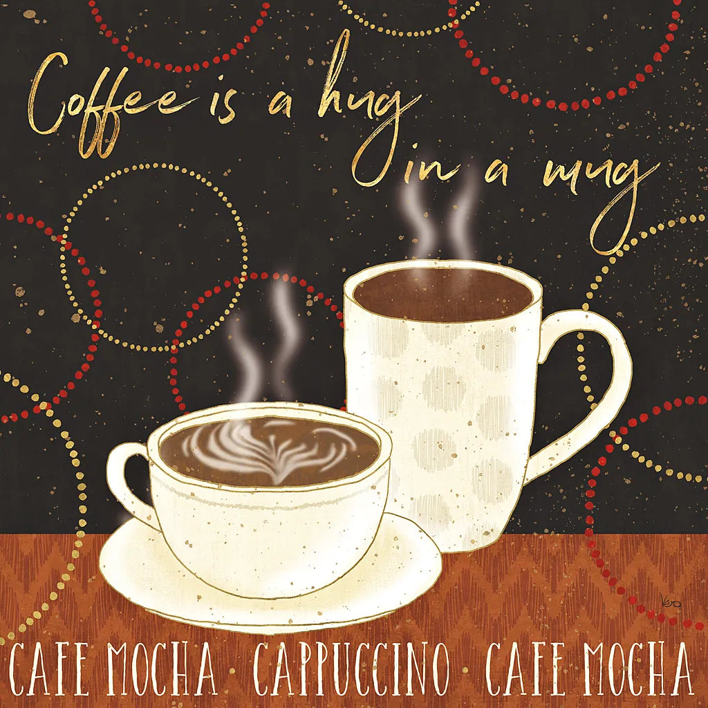 Fresh Coffee III by Veronique Charron. SKU 35226a. Archival Giclee Fine art print for wall decor.