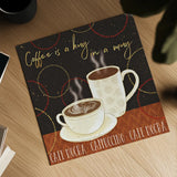 Fresh Coffee III by Veronique Charron. Shown as a detailed flat fine art print, highlighting archival giclee quality. Available as an archival giclee rolled canvas, fine art paper, or poster print. SKU 35226a.