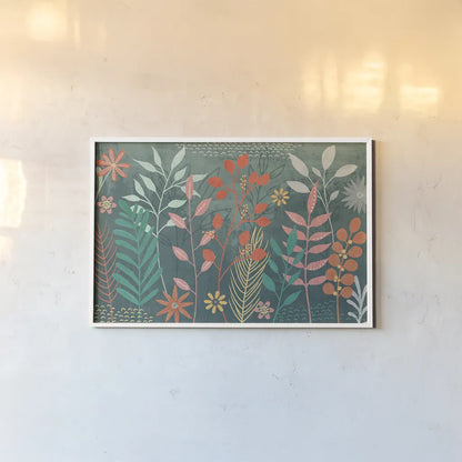 Fresh Petals I by Veronique Charron. shown as a paper print in a white frame. Available as a archival giclee rolled canvas, fine art paper, or poster print. SKU 79635i.