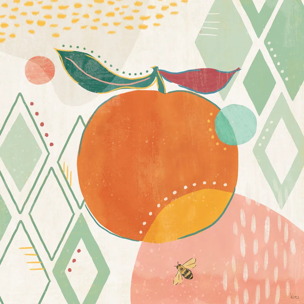 Fruit Frenzy VII by Veronique Charron. SKU 72399a. Archival Giclee Fine art print for wall decor.