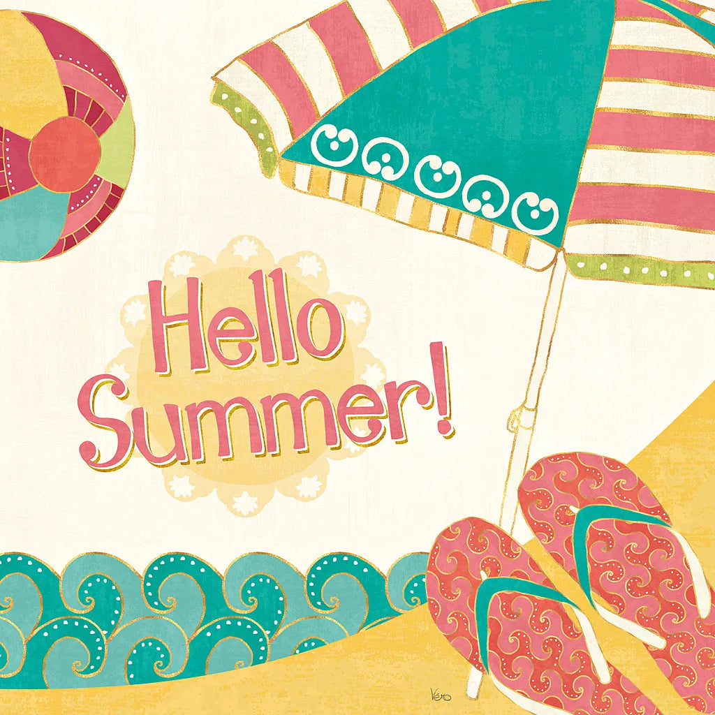 Fun in the Sun II by Veronique Charron. SKU 42511a. Archival Giclee Fine art print for wall decor.