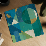 Geo Contour II by Veronique Charron. Shown as a detailed flat fine art print, highlighting archival giclee quality. Available as an archival giclee rolled canvas, fine art paper, or poster print. SKU 28733a.