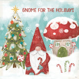 Gnome Sweet Gnome V by Veronique Charron. SKU 69513a. Archival Giclee Fine art print for wall decor.