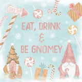 Gnome Sweet Gnome VI Blush by Veronique Charron. SKU 70601a. Archival Giclee Fine art print for wall decor.