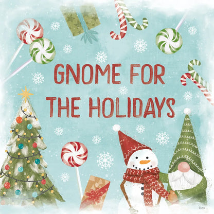 Gnome Sweet Gnome VII by Veronique Charron. SKU 69515a. Archival Giclee Fine art print for wall decor.