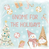 Gnome Sweet Gnome VII Blush by Veronique Charron. SKU 70602a. Archival Giclee Fine art print for wall decor.