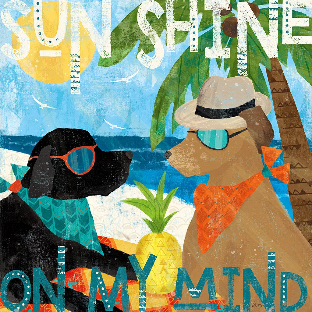 Good Vibes III by Veronique Charron. SKU 52149a. Archival Giclee Fine art print for wall decor.