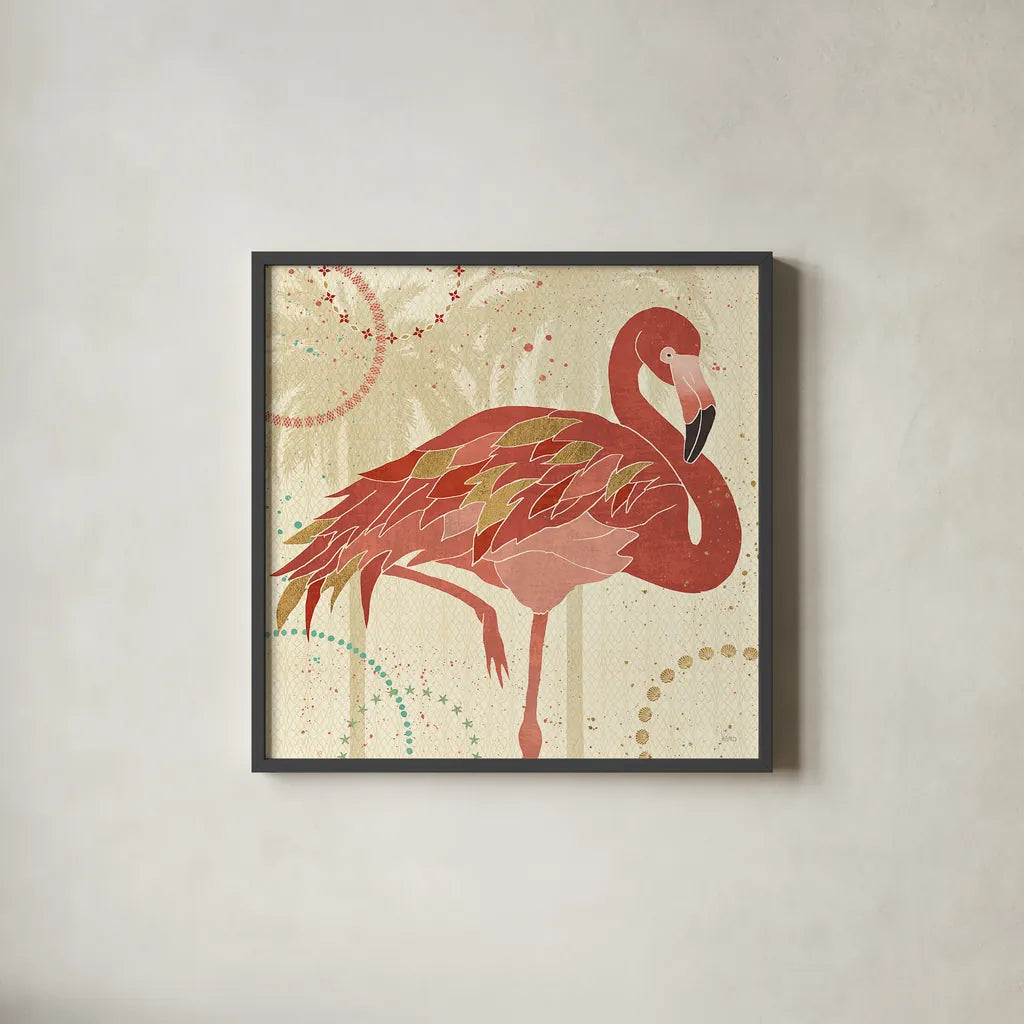 Gulf Stream I by Veronique Charron. Shown in a sleek black glass frame for a contemporary gallery look. Available as an archival giclee rolled canvas, fine art paper, or poster print. SKU 24773a.