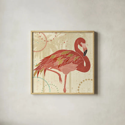 Gulf Stream I by Veronique Charron. Shown in a natural wood glass frame for a timeless modern aesthetic. Available as an archival giclee rolled canvas, fine art paper, or poster print. SKU 24773a.