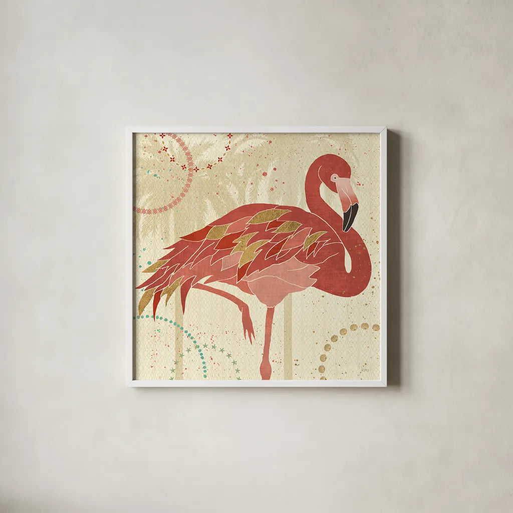 Gulf Stream I by Veronique Charron. Shown in a crisp white glass frame for a clean and minimalist style. Available as an archival giclee rolled canvas, fine art paper, or poster print. SKU 24773a.