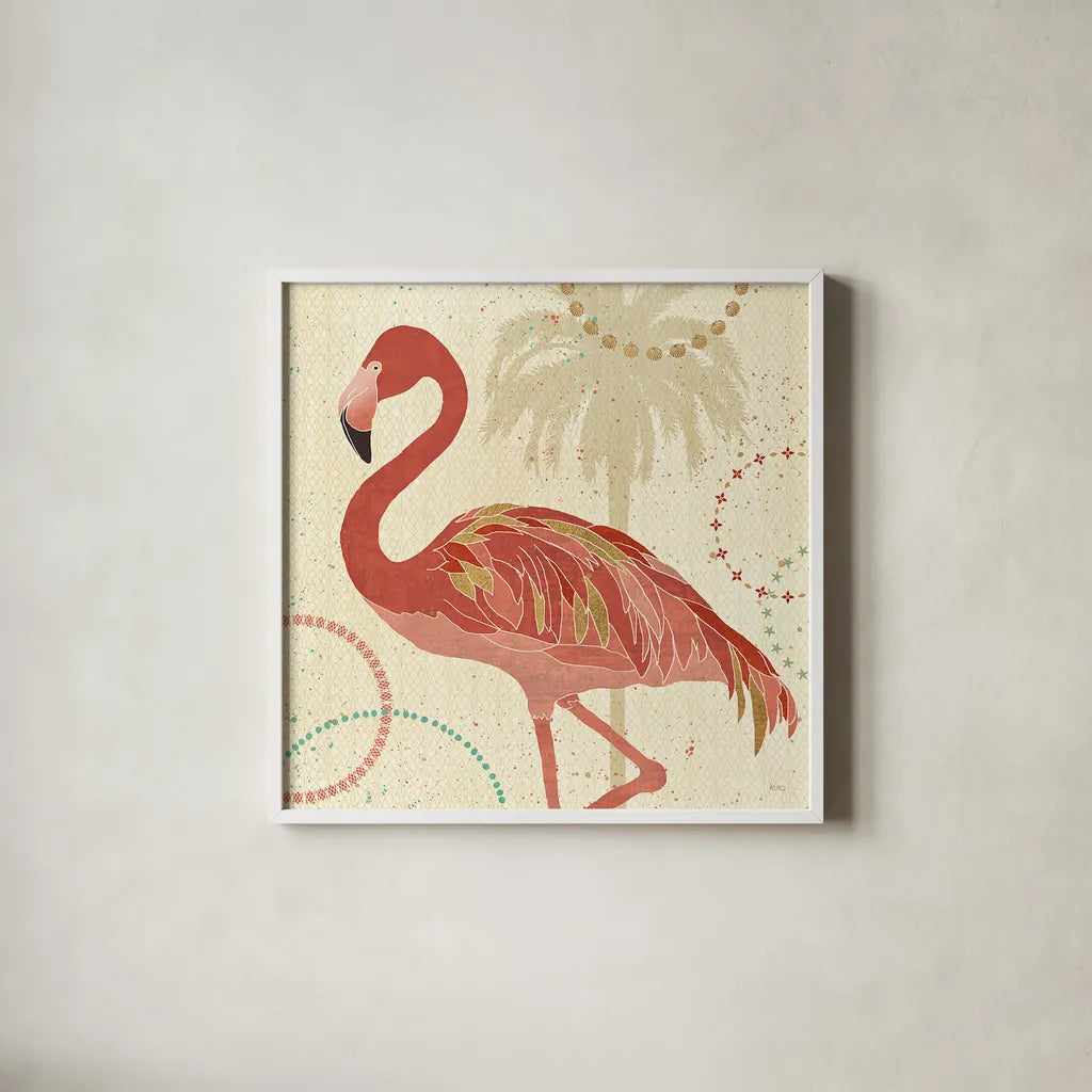 Gulf Stream II by Veronique Charron. Shown in a crisp white glass frame for a clean and minimalist style. Available as an archival giclee rolled canvas, fine art paper, or poster print. SKU 24774a.