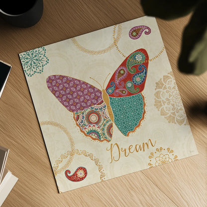 Gypsy Wings III by Veronique Charron. Shown as a detailed flat fine art print, highlighting archival giclee quality. Available as an archival giclee rolled canvas, fine art paper, or poster print. SKU 25370a.