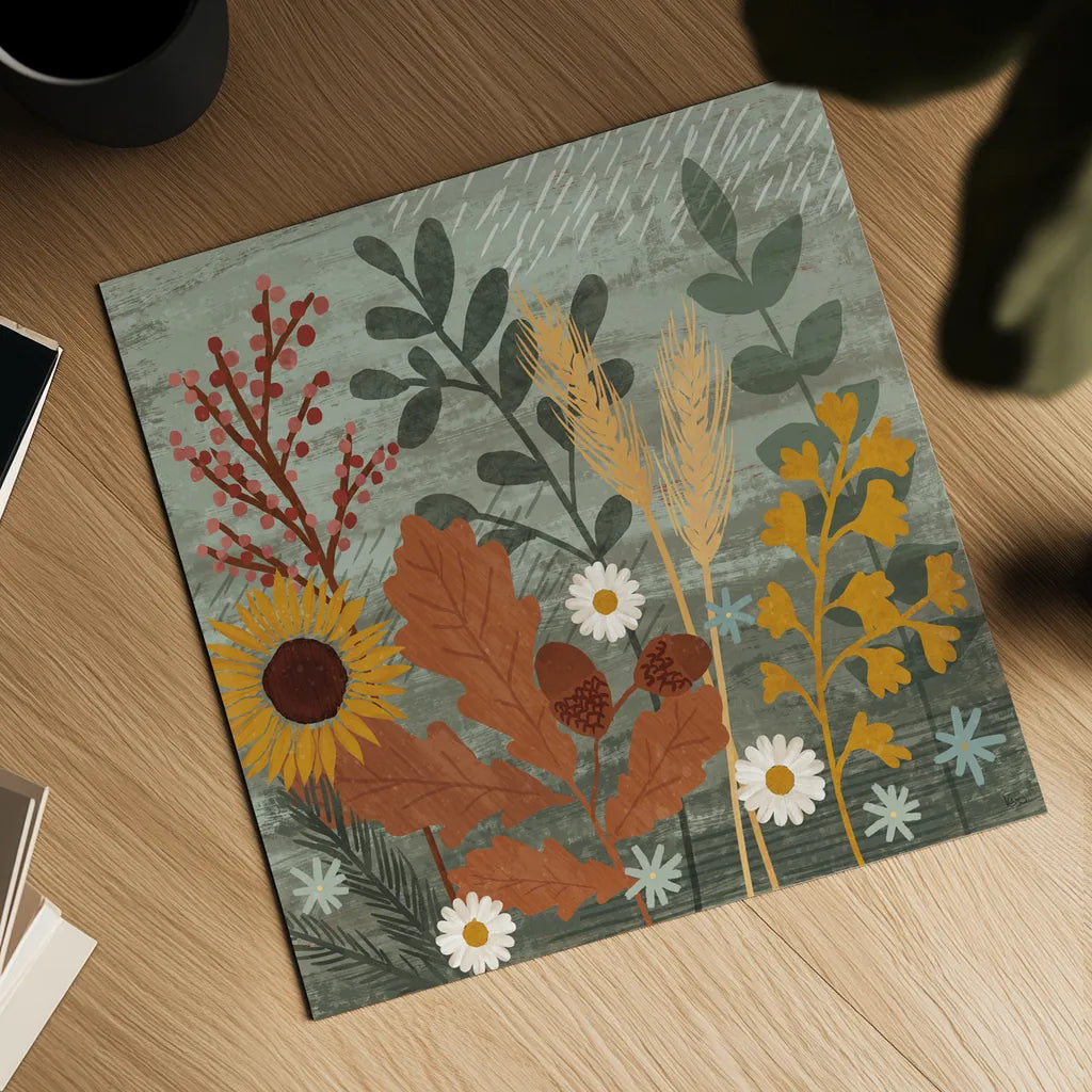 Harvest Craze III by Veronique Charron. Shown as a detailed flat fine art print, highlighting archival giclee quality. Available as an archival giclee rolled canvas, fine art paper, or poster print. SKU 81583a.