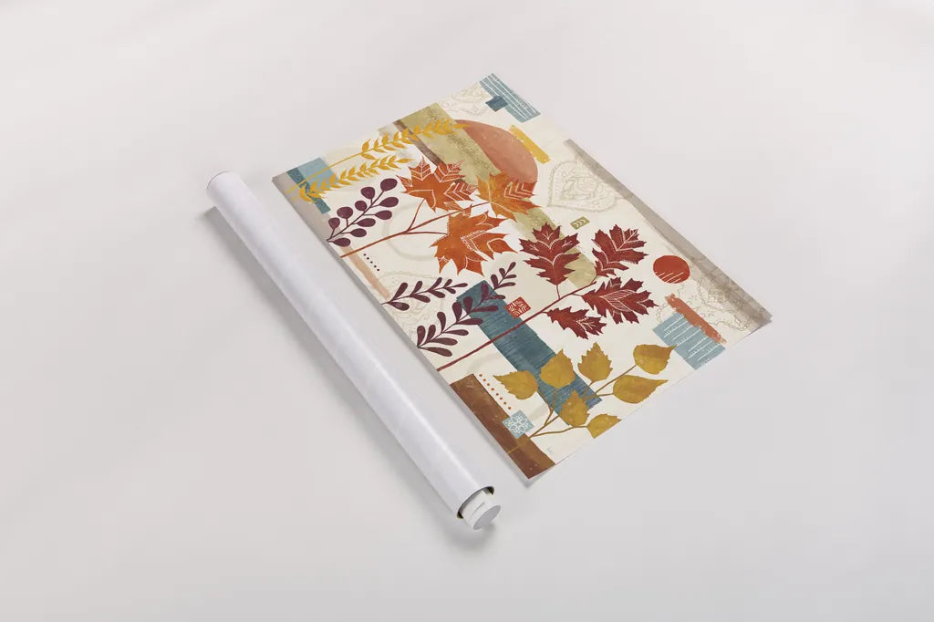 Harvest Horizon I by Veronique Charron. shown as a rolled paper print. Available as archival giclee rolled canvas, fine art paper, or poster print. SKU 83024i.