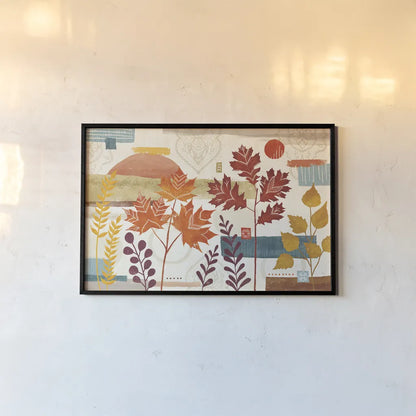 Harvest Horizon I by Veronique Charron. shown as a paper print in a black flame. Available as a archival giclee rolled canvas, fine art paper, or poster print. SKU 83024i.