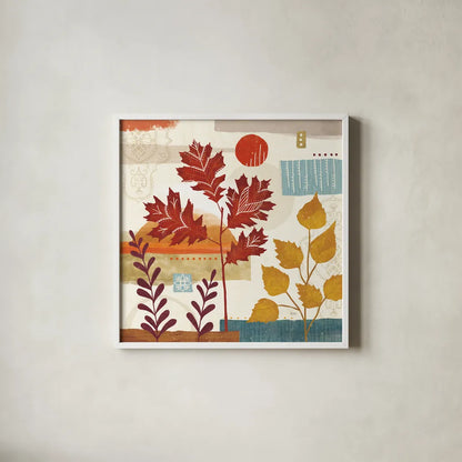 Harvest Horizon III by Veronique Charron. Shown in a crisp white glass frame for a clean and minimalist style. Available as an archival giclee rolled canvas, fine art paper, or poster print. SKU 83026a.