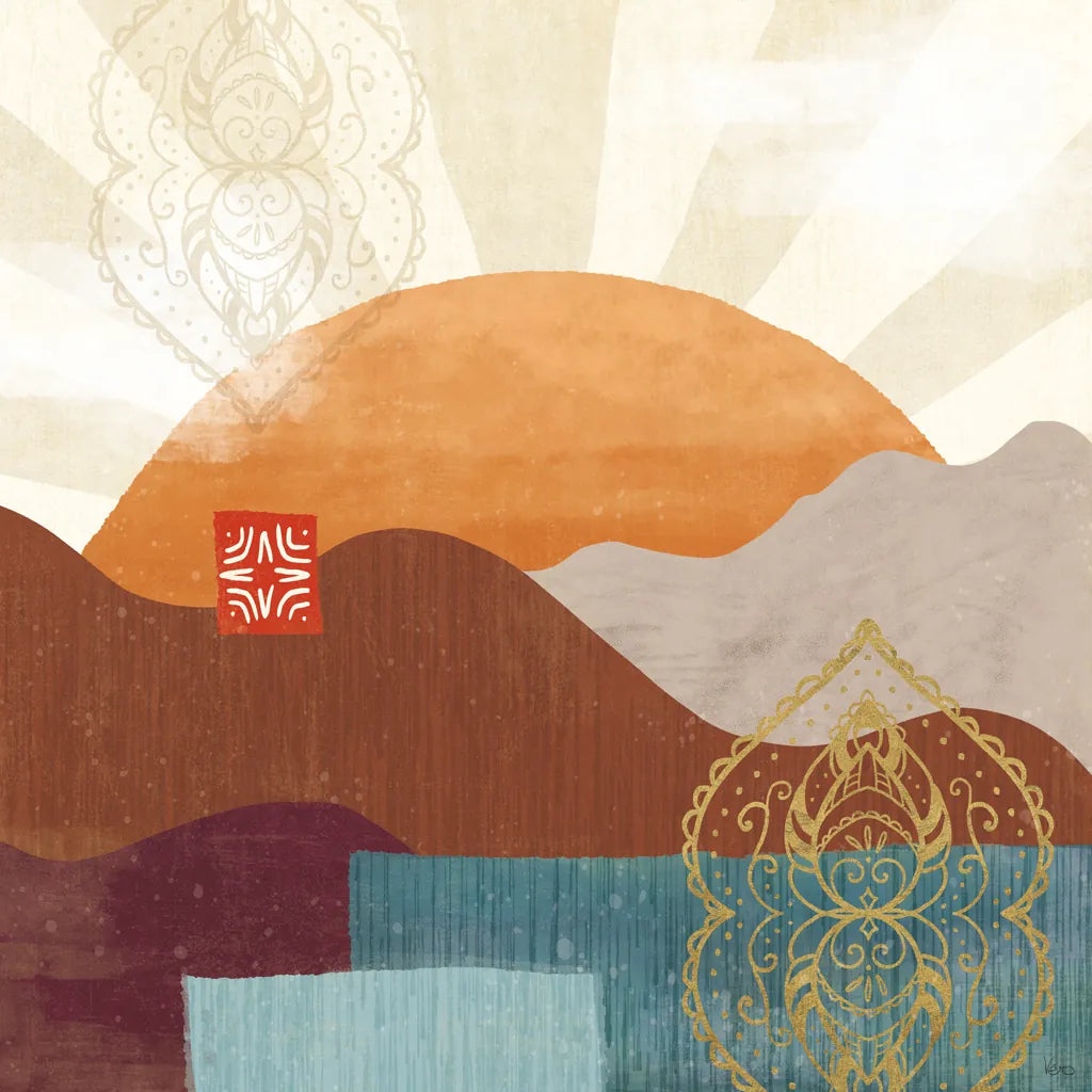 Harvest Horizon IV by Veronique Charron. SKU 83027a. Archival Giclee Fine art print for wall decor.