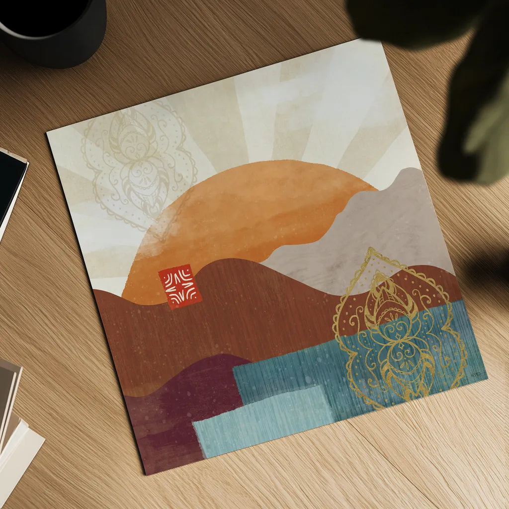 Harvest Horizon IV by Veronique Charron. Shown as a detailed flat fine art print, highlighting archival giclee quality. Available as an archival giclee rolled canvas, fine art paper, or poster print. SKU 83027a.