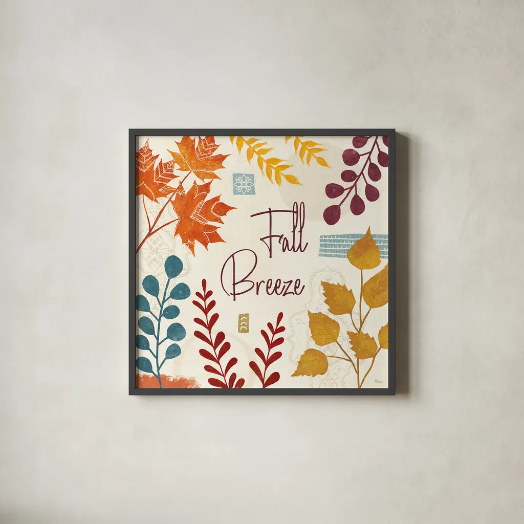 Harvest Horizon VI by Veronique Charron. Shown in a sleek black glass frame for a contemporary gallery look. Available as an archival giclee rolled canvas, fine art paper, or poster print. SKU 83029a.