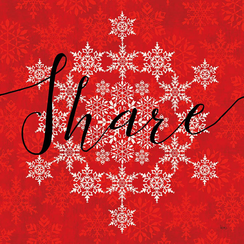 Holiday Charms II Red by Veronique Charron. SKU 31972a. Archival Giclee Fine art print for wall decor.