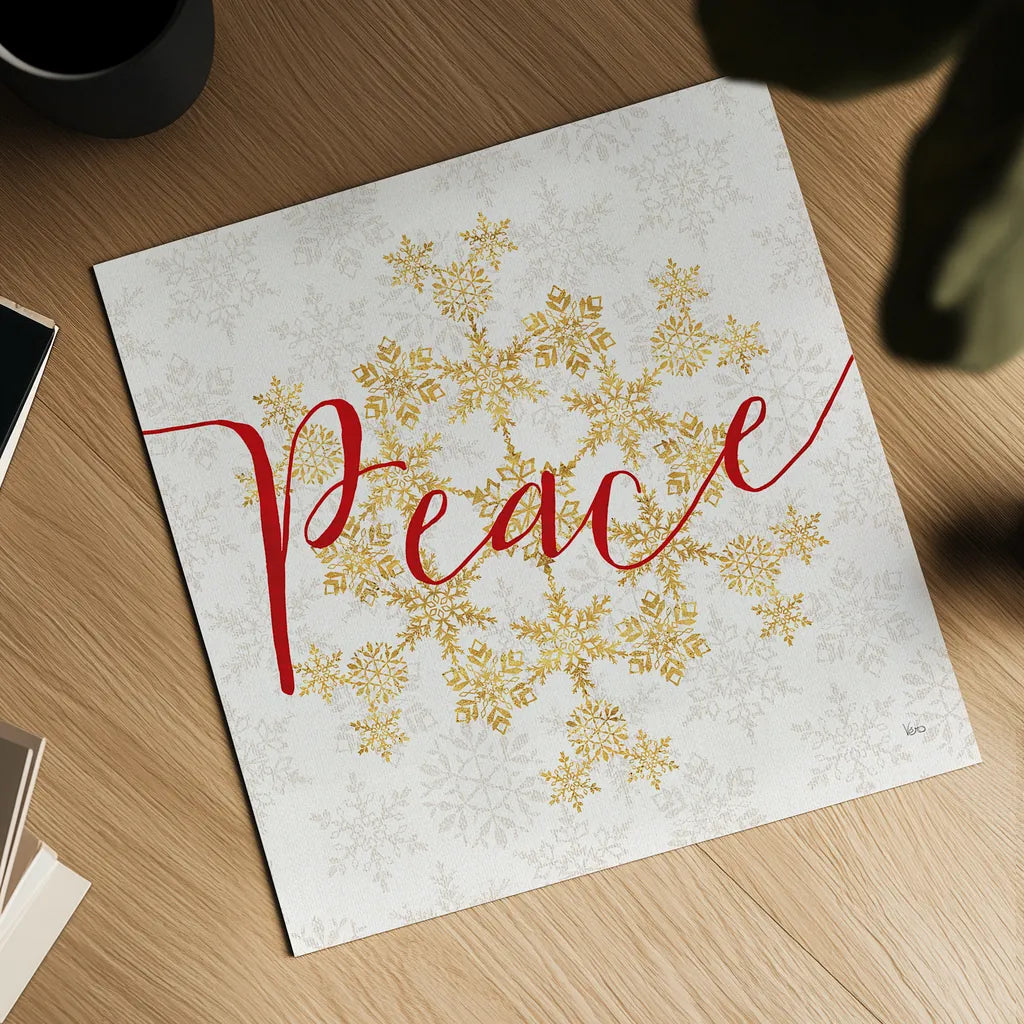 Holiday Charms III by Veronique Charron. Shown as a detailed flat fine art print, highlighting archival giclee quality. Available as an archival giclee rolled canvas, fine art paper, or poster print. SKU 31967a.