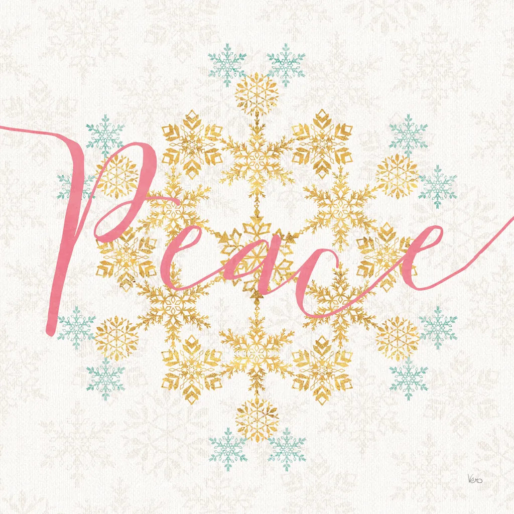 Holiday Charms III Bright by Veronique Charron. SKU 66629a. Archival Giclee Fine art print for wall decor.