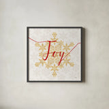 Holiday Charms IV by Veronique Charron. Shown in a sleek black glass frame for a contemporary gallery look. Available as an archival giclee rolled canvas, fine art paper, or poster print. SKU 31968a.