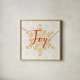 Holiday Charms IV by Veronique Charron. Shown in a natural wood glass frame for a timeless modern aesthetic. Available as an archival giclee rolled canvas, fine art paper, or poster print. SKU 31968a.