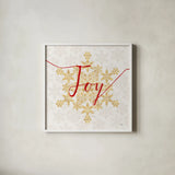 Holiday Charms IV by Veronique Charron. Shown in a crisp white glass frame for a clean and minimalist style. Available as an archival giclee rolled canvas, fine art paper, or poster print. SKU 31968a.