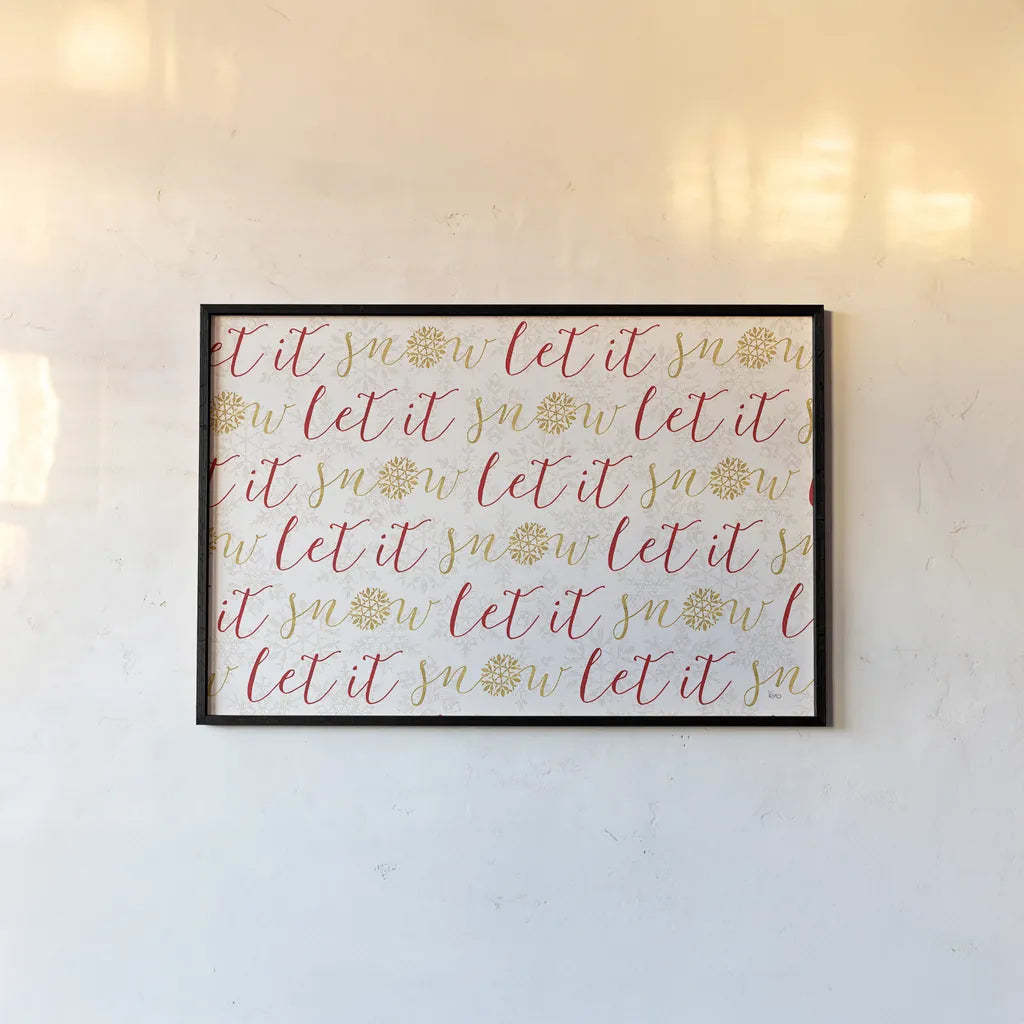 Holiday Charms V by Veronique Charron. shown as a paper print in a black flame. Available as a archival giclee rolled canvas, fine art paper, or poster print. SKU 31969i.