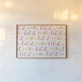 Holiday Charms V by Veronique Charron. shown as a paper print in a natural frame. Available as a archival giclee rolled canvas, fine art paper, or poster print. SKU 31969i.