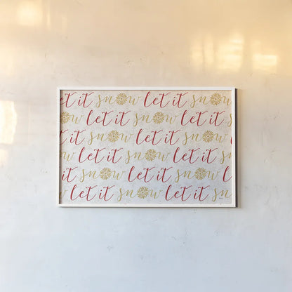 Holiday Charms V by Veronique Charron. shown as a paper print in a white frame. Available as a archival giclee rolled canvas, fine art paper, or poster print. SKU 31969i.