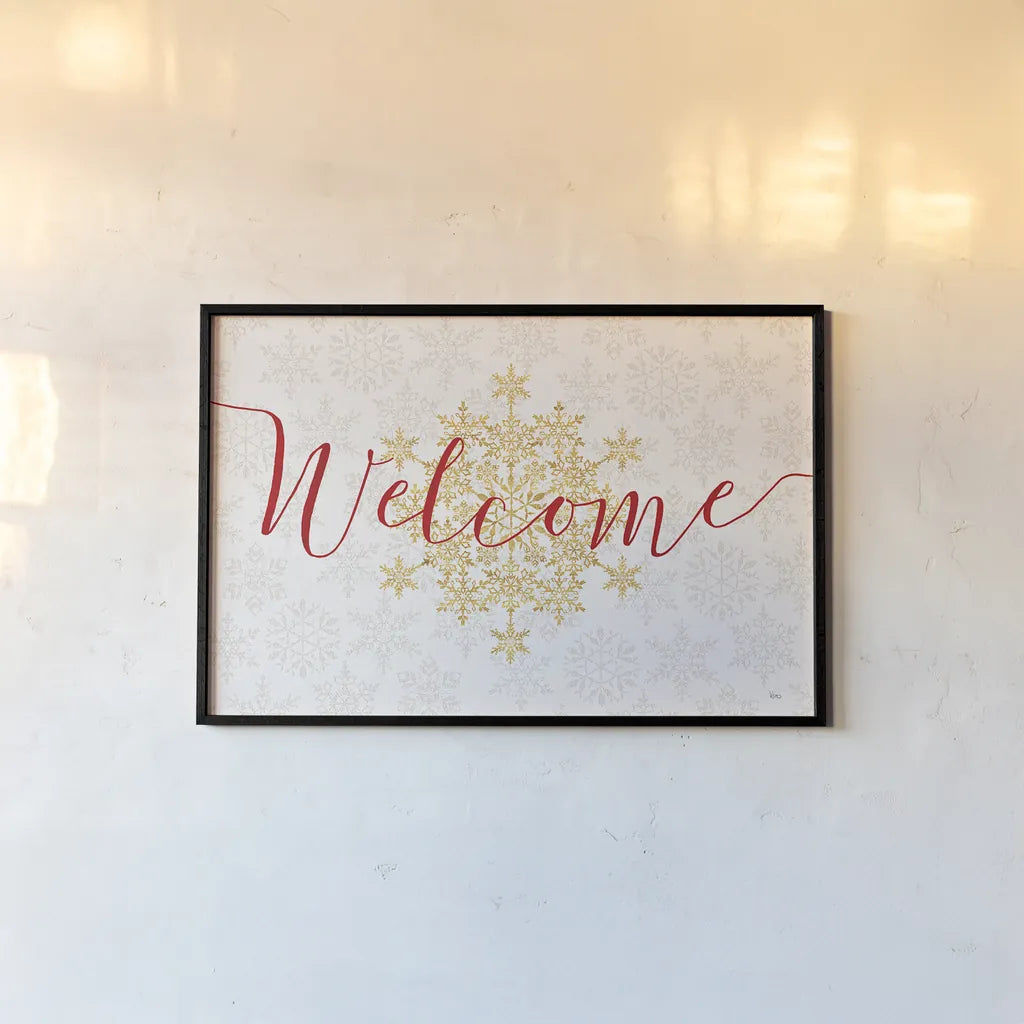 Holiday Charms VI by Veronique Charron. shown as a paper print in a black flame. Available as a archival giclee rolled canvas, fine art paper, or poster print. SKU 31970i.