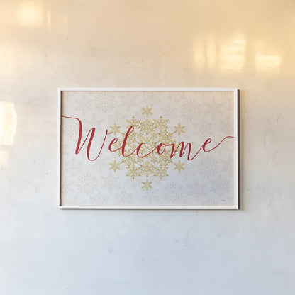 Holiday Charms VI by Veronique Charron. shown as a paper print in a white frame. Available as a archival giclee rolled canvas, fine art paper, or poster print. SKU 31970i.