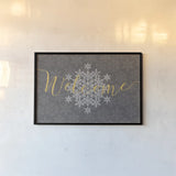 Holiday Charms VI Black by Veronique Charron. shown as a paper print in a black flame. Available as a archival giclee rolled canvas, fine art paper, or poster print. SKU 32392i.