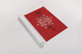 Holiday Charms VI Red by Veronique Charron. shown as a rolled paper print. Available as archival giclee rolled canvas, fine art paper, or poster print. SKU 31976i.