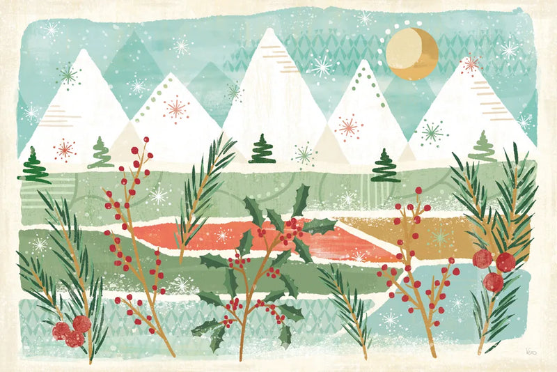 Holiday Flair I by Veronique Charron. SKU 65842i. Archival Giclee Fine art print for wall decor.