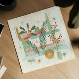 Holiday Flair III by Veronique Charron. Shown as a detailed flat fine art print, highlighting archival giclee quality. Available as an archival giclee rolled canvas, fine art paper, or poster print. SKU 65844a.
