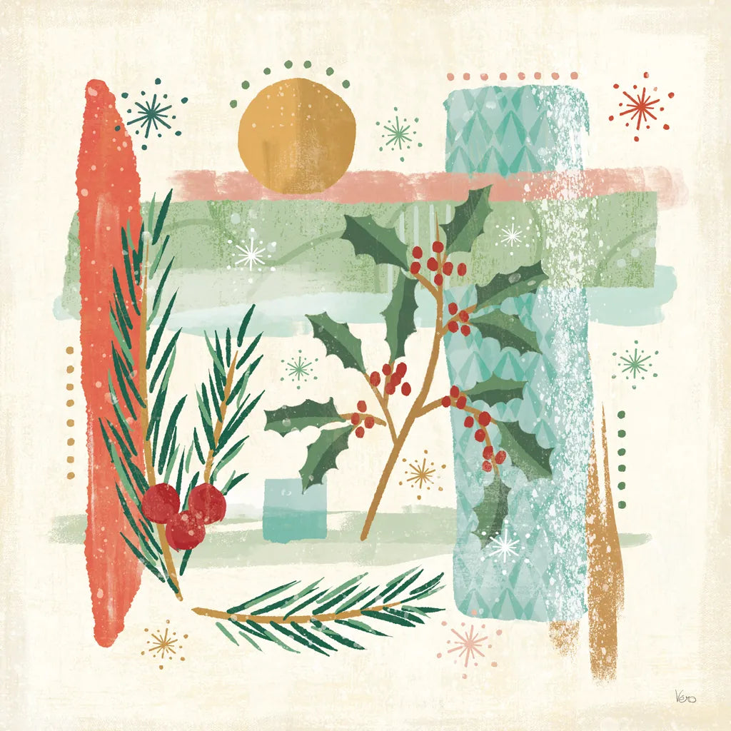 Holiday Flair IV by Veronique Charron. SKU 65845a. Archival Giclee Fine art print for wall decor.