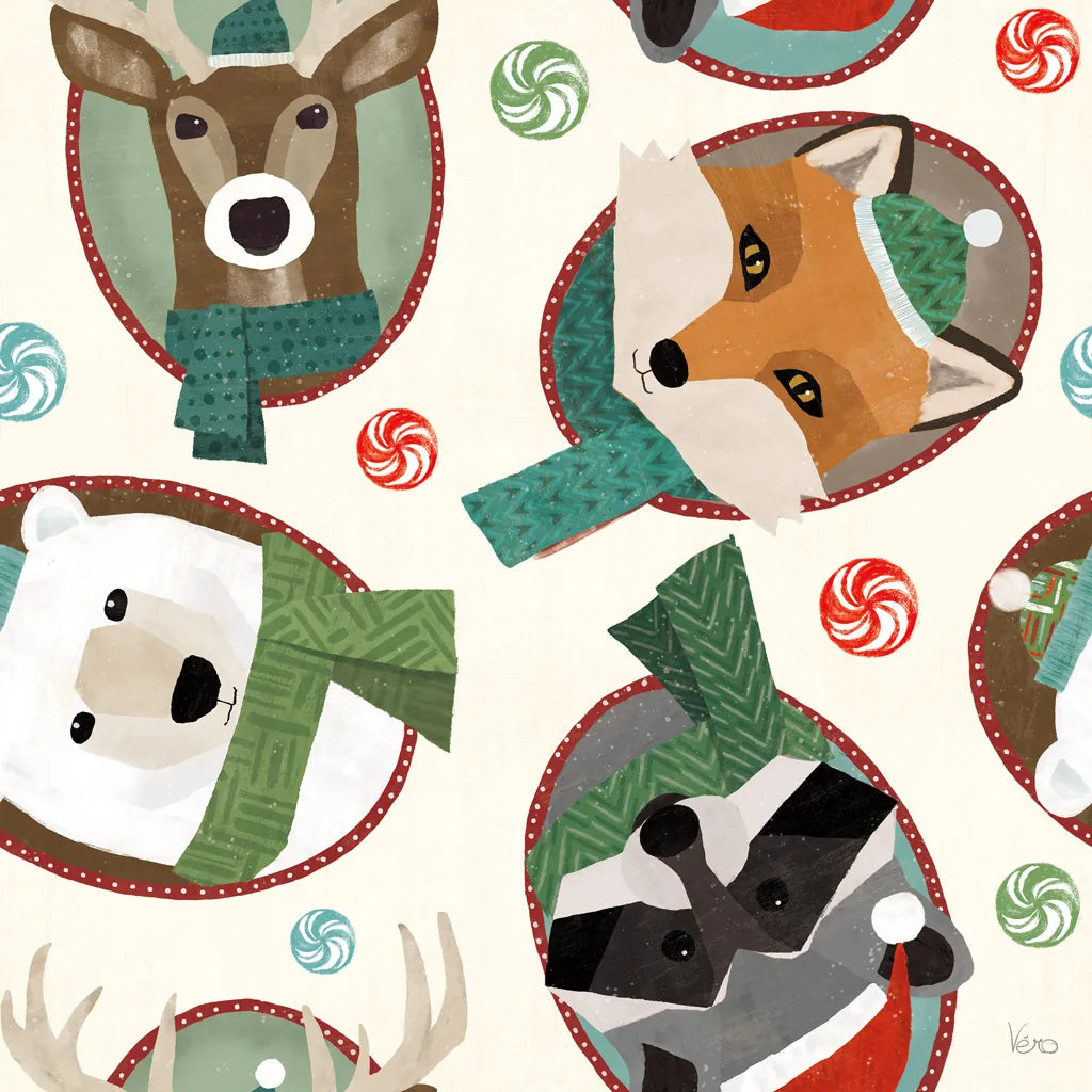 Holiday Likeness Pattern IA by Veronique Charron. SKU 63019a. Archival Giclee Fine art print for wall decor.