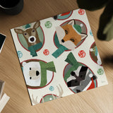Holiday Likeness Pattern IA by Veronique Charron. Shown as a detailed flat fine art print, highlighting archival giclee quality. Available as an archival giclee rolled canvas, fine art paper, or poster print. SKU 63019a.