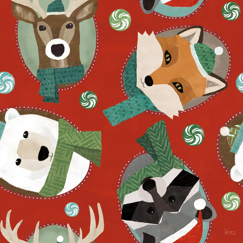 Holiday Likeness Pattern IB by Veronique Charron. SKU 63020a. Archival Giclee Fine art print for wall decor.