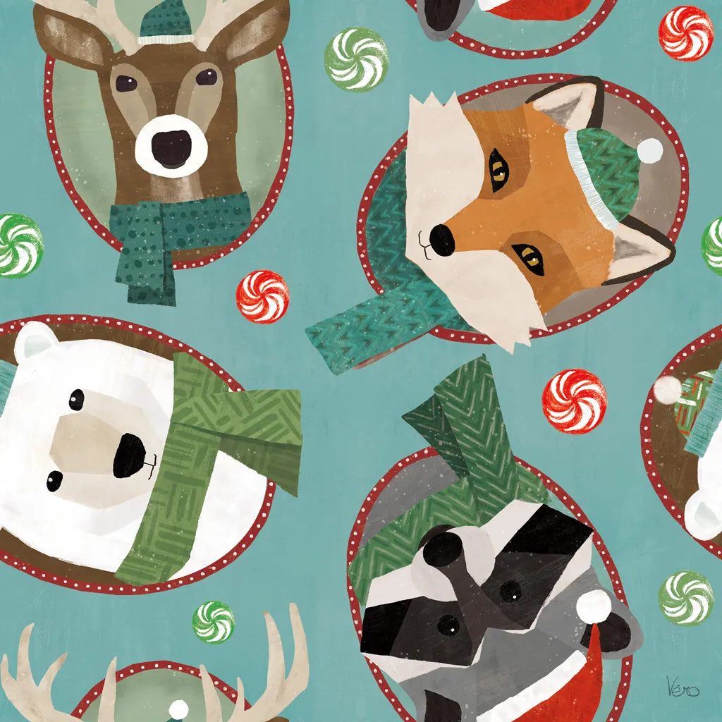 Holiday Likeness Pattern IC by Veronique Charron. SKU 63021a. Archival Giclee Fine art print for wall decor.