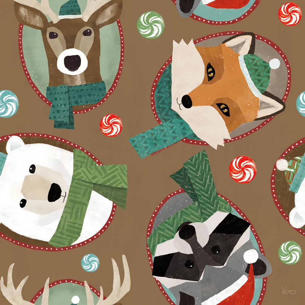 Holiday Likeness Pattern ID by Veronique Charron. SKU 63022a. Archival Giclee Fine art print for wall decor.